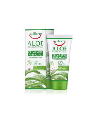 Crème visage anti-âge à l'aloe vera avec complexe de vitamines A, C et E Equilibra - 1