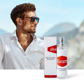 Phéromones masculines puissantes Alluramin sous forme de parfum pour augmenter l'attirance des femmes
