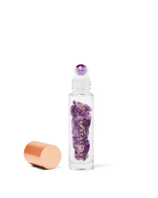Flacon avec des cristaux pour huiles essentielles – améthyste Crystallove