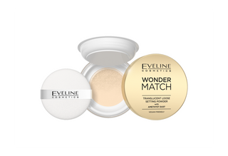 Poudre transparente en vrac avec des poussières d'améthyste Wonder Match Eveline