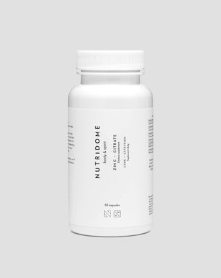 citrate de zinc avec pipérine pour soutenir le système immunitaire et la santé de la peau nutridome 60 capsules_1 - 1