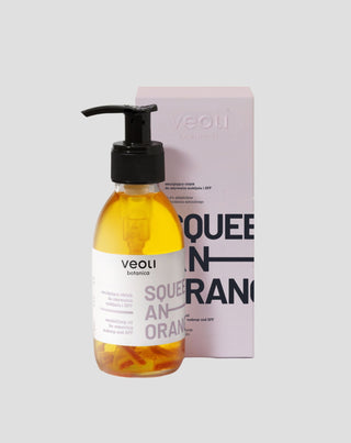 Huile émulsifiante démaquillante et SPF squeeze an orange Veoli Botanica - 1