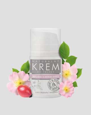 Crème pour le visage E-Fiore à base de cynorrhodon naturel pour rajeunir et améliorer la fermeté de la peau - 1