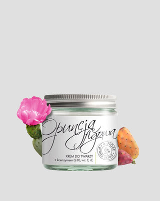 Crème anti-rides à l'huile de figue de barbarie, coenzyme Q10, vit. C et E-Fiore - 1