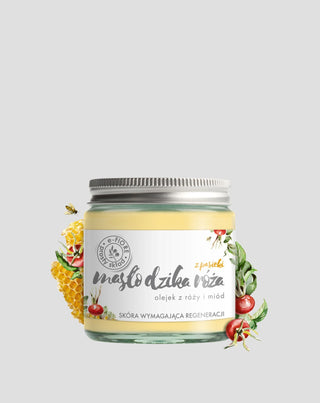Beurre de rose sauvage régénérant au miel pour les peaux sèches en manque de vitalité E-Fiore - 1
