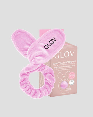 Bandeau à cheveux Bunny Ears Pink Glov pour un toilettage facile - 3