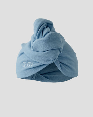 Turban bleu pour réduire le temps de séchage pour tous les types de cheveux Hair Wrap Glov - 1