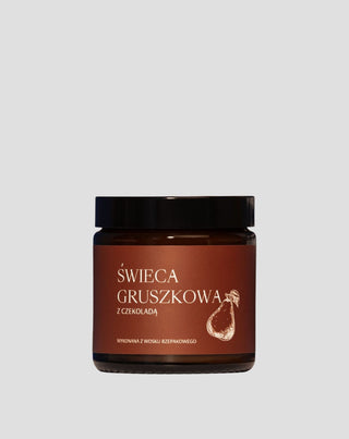 Bougie en cire de colza naturelle au parfum de poire au chocolat Mglife - 1