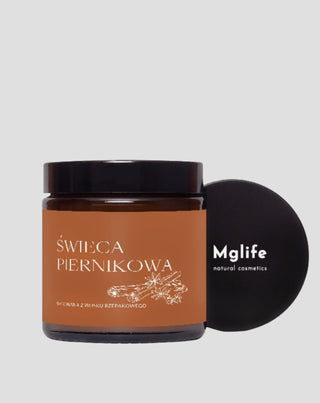 Bougie en cire de canola en pain d’épice avec des huiles et une mèche 100 % coton Mglife - 3