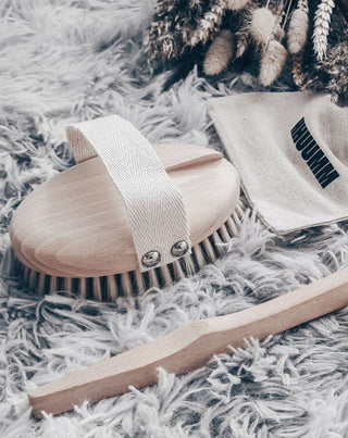 Brosse de massage corporel avec fibre d’agave en bois de hêtre et avec manche détachable n° 2 Hhuumm - 2