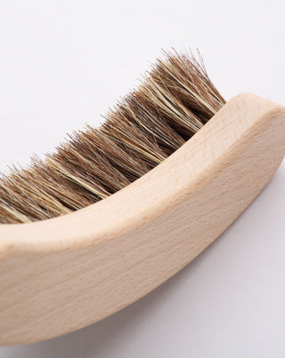 Brosse de massage sèche pour le corps semi-circulaire No. 16 avec mélange de fibres HHUUMM