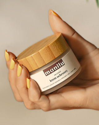 Crème de jour protectrice au beurre de karité, à la vitamine C et à l'huile de pépins de framboise Manilu - 3