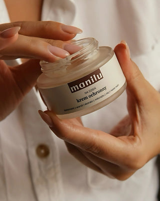 Crème de jour protectrice au beurre de karité, à la vitamine C et à l'huile de pépins de framboise Manilu - 2