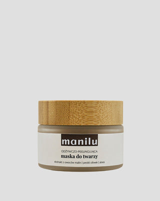 Masque nourrissant et exfoliant à l'huile d'olive et de macadamia Manille