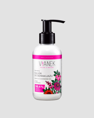 Huile démaquillante apaisante pour les yeux, le visage et les lèvres au macérât de camomille Vianek - 1