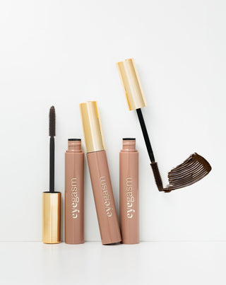 Mascara avec soin 2 en 1 Eyegasm Brown stimulant la croissance des cils Paese - 4