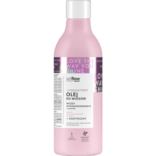 Huile émollient pour les cheveux à forte porosité et cassants so!flow