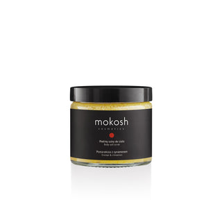 Gommage au sel de corps raffermissant et tenseur Orange et cannelle Mokosh