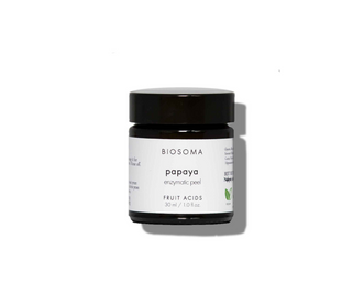 Produit exfoliant enzymatique - Masque de papaye pour tous les types de peau, ligne RAW Biosoma - 1