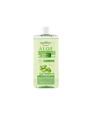 Gel de bain à l'aloe vera avec de l'extrait de pomme biologique et de la glycérine végétale Equilibra - 1