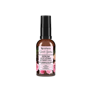 Huile de rose pour le visage et le corps enrichie en huile de macadamia Vis Plantis
