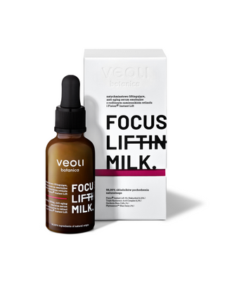 Sérum émulsion anti-âge liftant à la bacchiole Focus lifting milk Veoli Botanica
