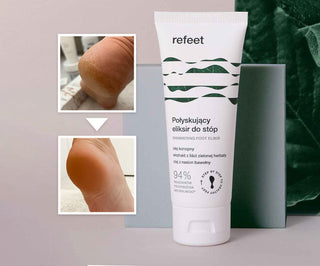 ÉLIXIR RAJEUNISSANT REFEET POUR LES PIEDS EN CRÈME AVEC DES PARTICULES D'OR