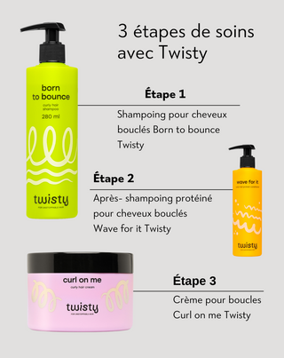 Shampoing hydratant pour cheveux bouclés à l'urée et à l'acide lactique - Twisty - 3