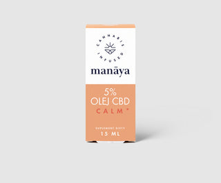 Huile CBD 5 % Calm Manaya pour calmer le stress et la tension