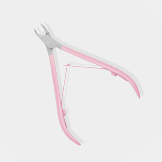 Pince à cuticules professionnelle de 3 mm avec manche rose satiné You Beauty - 2