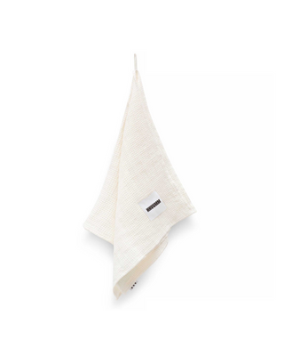 Serviette en lin douce et moelleuse Wafel Cream 40x100 cm Hhuumm