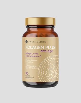 Collagène plus anti-âge capsules avec collagène, zinc et vitamine C Nutri Clinic 90 capsules - 1