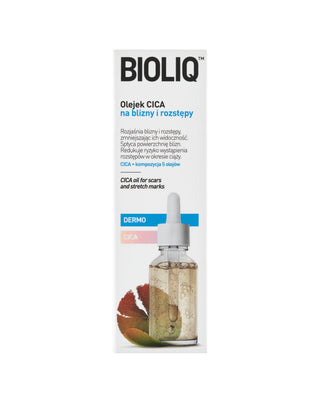 Huile de derme CICA pour cicatrices et vergetures à la Centelle asiatique bioactive Bioliq - 1