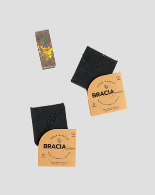 Savon solide nettoyant et antibactérien charbon de coco avec réglisse Bracia Mydlarze_3 - 3