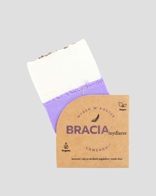 Savon apaisant et hydratant en pain à la lavande avec huile de riz et beurre de karité Bracia Mydlarze_3 - 3