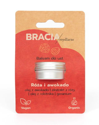 Baume à lèvres régénérant à la rose et à l'avocat avec vitamine E Bracia Mydlarze - 3