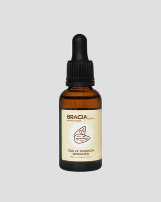 Huile d'amande douce pour peau irritée, avec eczéma et psoriasis Bracia Mydlarze - 1