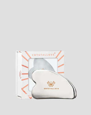 Plaque de massage facial gua sha en acier inoxydable Cryo Ice Gua Sha Crystallove - 1