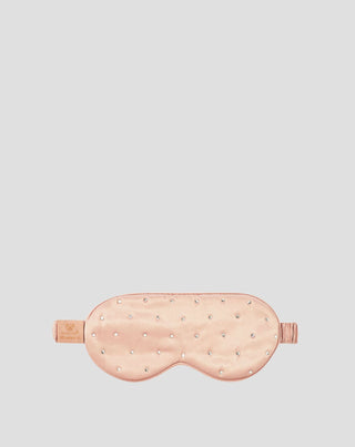 Bandeau pour les yeux en soie orné de cristaux – rose gold Crystallove_3 - 3