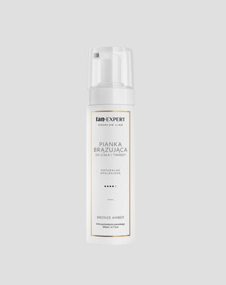 Mousse autobronzante légère TanExpert dans la teinte Bronze Amber pour le visage et le corps