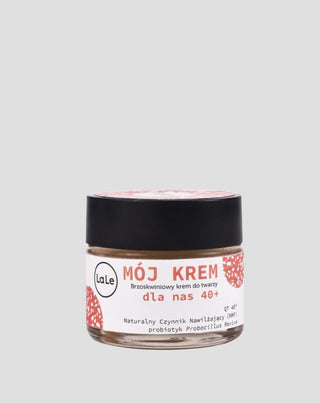 Crème hydratante pêche pour le visage Mój Krem avec probiotique 40+ La-Le - 1