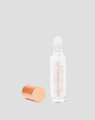 Flacon avec cristaux pour huile - cristal de roche Crystallove - 1