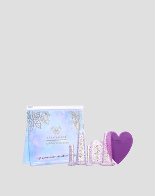 Ventouses en silicone pour massage du visage et du corps aidant à l'élimination des toxines Crystallove - 1