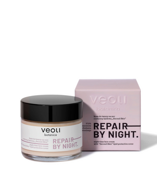 Crème de nuit protectrice des lipides Second skin Repair by night Veoli Botanica - 1