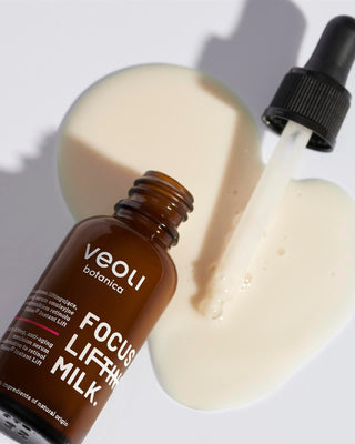 Sérum émulsion anti-âge liftant à la bacchiole Focus lifting milk Veoli Botanica