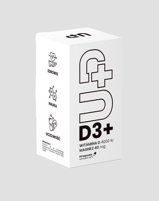 Supplément Up D3+ Vitamine D3 en combinaison avec du magnésium UP Health Pharma 60 gélules - 1