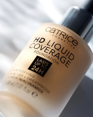 Fond de teint couvrant HD Liquid Coverage qui tient jusqu'à 24 heures rose beige 020 Catrice