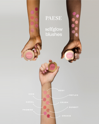 Blush auto-brillant polyvalent longue durée et facile à utiliser Paese - 3