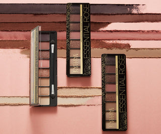 Palette d'ombres à paupières 8 couleurs dans les tons beige et rose Essential Rose Eveline