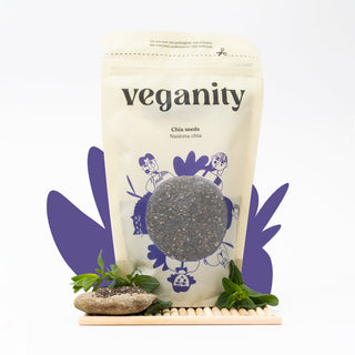 Graines de chia riches en fibres et en protéines Veganity 200 g